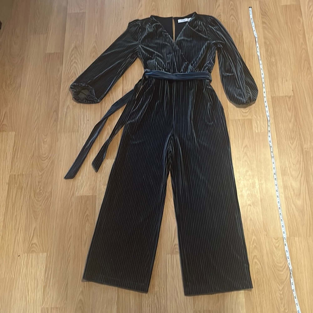 Ali & Jay Anthropologie, navy ribbed jumpsuit, size xs